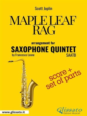 cover image of Maple Leaf Rag--Saxophone Quintet score & parts
